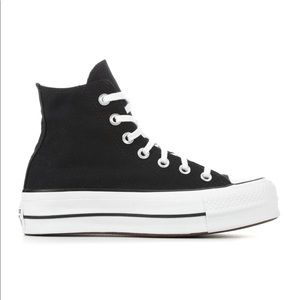 black platform converse